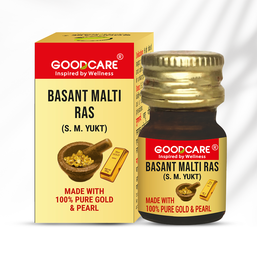 Goodcare Basant Malti Ras | (With Gold & Pearl)-10 Tab
