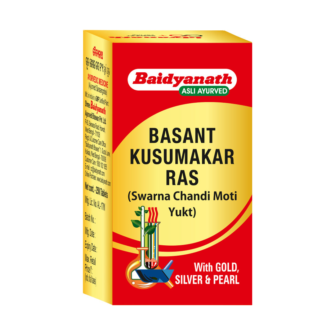 Baidyanath Basant Kusmakar Ras With Gold And Pearl  (S.M.A)