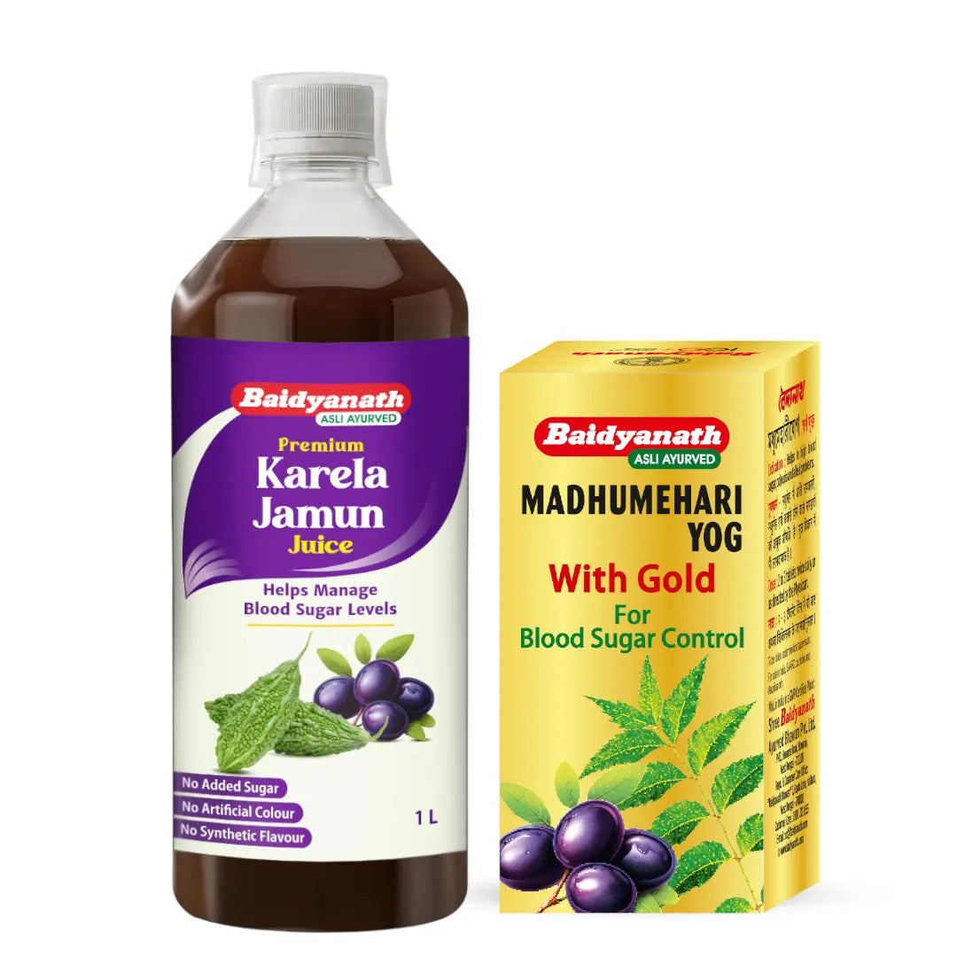 Diabetes Care Combo Of Karela Jamun Juice & Madhumehari Yog
